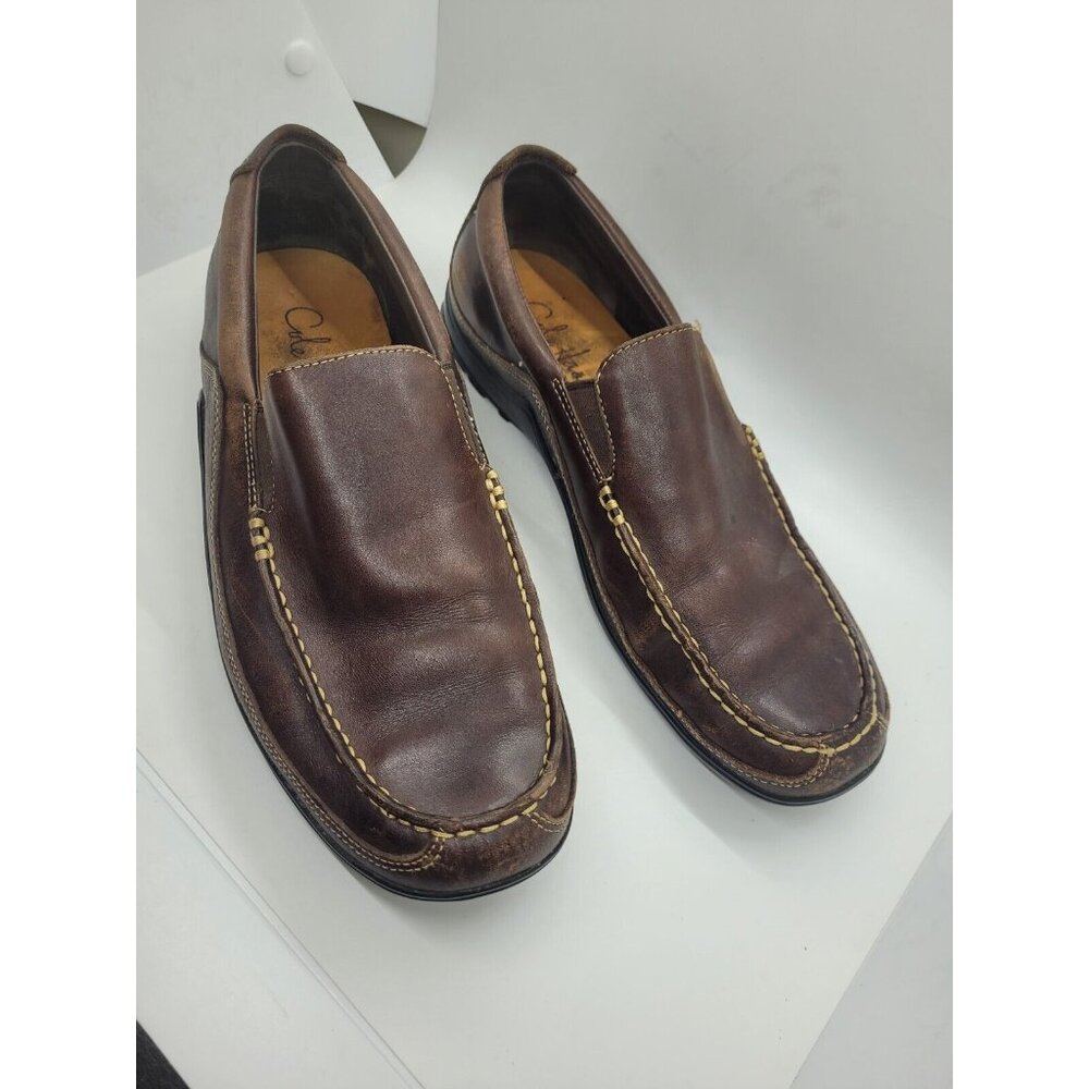 Men's Cole Haan leather Driving loafers shoes size 9 Brown